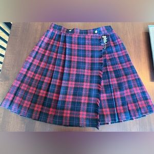 Courtenay plaid kilt style skirt